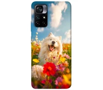 Купить - чехол для смартфона  Чехол Happy dog in flowers для Xiaomi Poco M4 Pro 5G 2056573