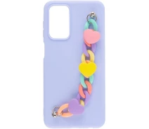 Купить - чехол для смартфона  Чехол Chained Heart с подвесной цепочкой на Samsung Galaxy A16 4G/5G (Lilac Blue) 1996258