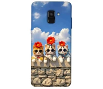Купить - чехол для смартфона  Чехол Flower cats для Samsung Galaxy A8 (2018) 2057810