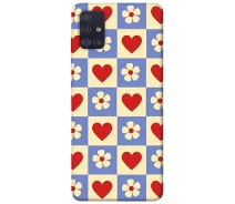 Купить - чехол для смартфона  Чехол Сердца-цветочки для Samsung Galaxy A51 (2020) 2029922