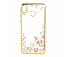 Купить - чехол для смартфона  Силиконовый (TPU) чехол Deexe Shiny Cover для Samsung Galaxy M20 (M205) - Gold