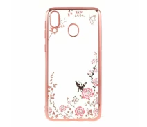 Купить - чехол для смартфона  Силиконовый (TPU) чехол Deexe Shiny Cover для Samsung Galaxy M20 (M205) - Rose Gold