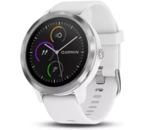 Купить - смарт-часы  Смарт-часы Garmin Vivoactive 3 white with stainless hardware (010-01769-21)