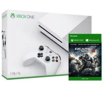 Купить - игровую консоль  Игровая консоль Xbox One S White 1Tb + Gears of War 4 (ваучер на скачивание)