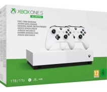 Купить - игровую консоль  Игровая консоль Microsoft Xbox One S 1Tb White All-Digital Edition + Wireless Controller with Bluetooth (White)