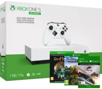 Купить - игровую консоль  Игровая консоль Microsoft Xbox One S 1Tb White All-Digital Edition + Minecraft + Sea of Thieves + Forza Horizon 3