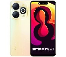 Купить - смартфон и мобильный телефон  Смартфон Infinix Smart 8 (X6525) 4 / 128Gb 4894947010477 золотистый