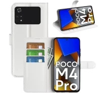 Купить - чехол для смартфона  Чехол-книжка Litchie Wallet для Poco M4 Pro 4G White
