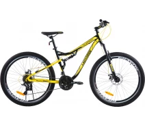 Купить - велосипед и аксессуар  Велосипед CROSSRIDE 27,5 AMT ST "EVEREST", 18", желтый (0287-180-1)