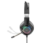 Купить - наушники  Наушники HOCO W107 Cute cat luminous cat ear gaming headphones (11360)