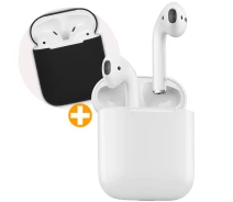 Купить - наушники  Беспроводные наушники AirPro Airprods 2 TWS Premium (Chip AIROHA1536M) Белый + подарок чехол (1002-3)