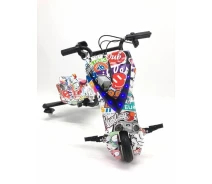 Купить - дрифт-карт  Дрифт-карт ElectrO Crazy Bug Premium (500W 5.7Ah) Цветной граффити