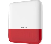 Купить - комплект сигнализаций  Беспроводная охранная сирена внешняя Hikvision DS-PS1-E-WE-Red 4х CR123A 110 дБ Красный