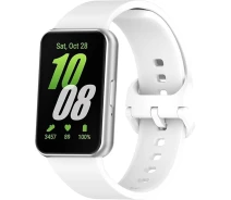 Купить - аксессуар к смарт-чсасам  Силиконовый ремешок BeCover для Samsung Galaxy Fit 3 (20mm) White (713200)