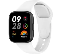 Купить - аксессуар к смарт-чсасам  Силиконовый ремешок BeCover для Xiaomi Redmi Watch 3 White (710967)