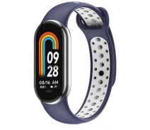 Купить - аксессуар к смарт-чсасам  Ремешок Vents Style Becover для Xiaomi Mi Smart Band 8 Blue-White (709419)