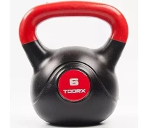 Купить - гирю  Гиря Toorx PVC 6 кг Black/Orange (KRP-6) (931126) (858631-01)
