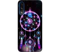 Купить - чехол для смартфона  Силиконовый чехол SMTT для Motorola Moto E7 Power с картинкой Ловец снов на черном фоне