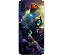 Купить - чехол для смартфона  Силиконовый чехол SMTT для Motorola Moto E7 Power с картинкой Чеширский кот