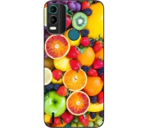 Купить - чехол для смартфона  Силиконовый чехол SMTT для Nokia С21 Plus с картинкой Фрукты