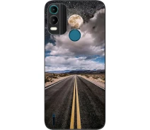 Купить - чехол для смартфона  Силиконовый чехол SMTT для Nokia С21 Plus с картинкой Дорога