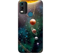 Купить - чехол для смартфона  Силиконовый чехол SMTT для Nokia С21 Plus с картинкой Планеты