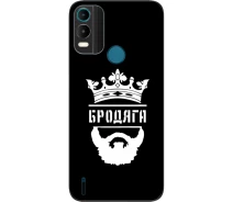 Купить - чехол для смартфона  Силиконовый чехол SMTT для Nokia С21 Plus с картинкой Бродяга