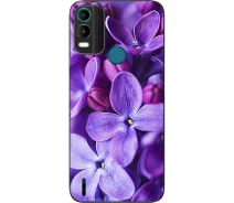 Купить - чехол для смартфона  Силиконовый чехол SMTT для Nokia С21 Plus с картинкой Сирень