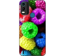 Купить - чехол для смартфона  Силиконовый чехол SMTT для Nokia С21 Plus с картинкой Малина
