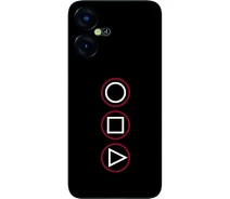 Купить - чехол для смартфона  Силиконовый чехол SMTT для Tecno Pova Neo 3 (LH6n) с картинкой Игра в кальмара Логотип