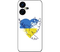Купить - чехол для смартфона  Силиконовый чехол SMTT для Tecno Pova Neo 3 (LH6n) с картинкой Голубь мира