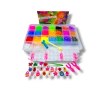 Купить - набор для плетения и аксессуар  Набор резинок для плетения Fashion Loom Bands с крючком 6300 шт.