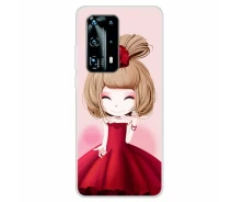Купить - чехол для смартфона  Силиконовый (TPU) чехол Deexe Life Style для Huawei P40 Pro - Cute Girl