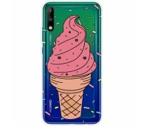 Купить - чехол для смартфона  Силиконовый (TPU) чехол Deexe Pretty Glossy для Huawei P40 Lite E - Ice Cream