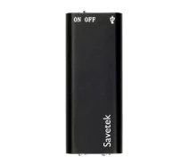 Купить - диктофон  Самый маленький диктофон Savetek 200 (GS-R01s), 8 ГБ памяти, активация записи голосом, 96 часов записи, Оригинал (100301-2)