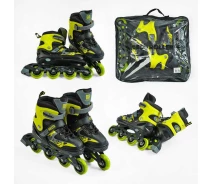 Купить - роликовые коньки  Роликовые коньки Best Roller 38-42 размер, колеса PU, цвет - желтый 61150-L | 61150-L
