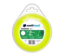 Купить - расходный материал для мотокос  Жилка косильная Cellfast коло 1.6 x 15м (35-002)