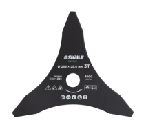 Купить - расходный материал для мотокос  Нож для триммера Sigma 255x25.4мм, 3Т остроконечный (5624351) (747316-01)