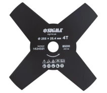 Купить - расходный материал для мотокос  Нож для триммера Sigma 255x25.4мм, 4Т (5624321) (747317-01)