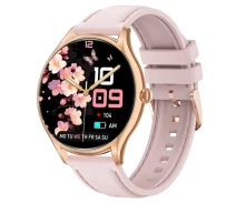 Купить - смарт-часы  Умный Смарт Часы Розовые Женские Smart Milano Gold Rubber, 2 Ремешки (305761)