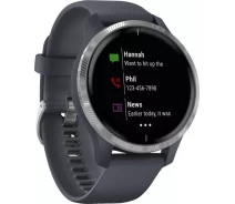 Купить - смарт-часы  Смарт-часы Garmin Venu Silver Stainless Steel Bezel w. Гранит Blue и Silicone B. (010-02173-01)