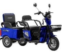 Купить - электроскутеры  Электроскутер Трехколесный Crosser TR-5 Tranzit (1000W, 72V,24Ah) Синий