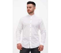Купить -  Рубашка лен, стойка Trend Collection BAT U11-152 Белый 4XL