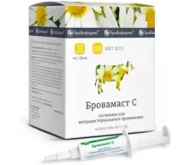 Купить - ветеринарный препарат для сельскохозяйственных животных  Бровамаст С5 г шприц *12/144