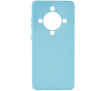 Купить - чехол для смартфона  Чехол Fiji Style для Honor Magic5 Lite 5G силикон бампер с защитой блока камер голубой