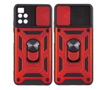 Купить - чехол для смартфона  Чехол Fiji Camera Defence для Xiaomi Redmi Note 11S 5G (Chinese version) защита камеры и подставка Red