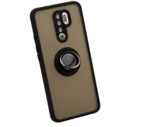 Купить - чехол для смартфона  Чехол Fiji Colorframe для Xiaomi Redmi 9 матовый бампер с кольцом подставкой Black