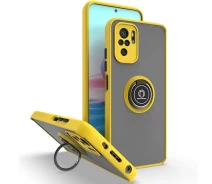 Купить - чехол для смартфона  Чехол Fiji Colorframe для Xiaomi Redmi Note 10 Pro матовый бампер с кольцом подставкой Yellow
