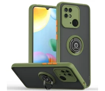 Купить - чехол для смартфона  Чехол Fiji Colorframe для Xiaomi Poco C40 матовый бампер с кольцом подставкой Khaki