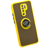 Купить - чехол для смартфона  Чехол Fiji Colorframe для Xiaomi Redmi 9 матовый бампер с кольцом подставкой Yellow